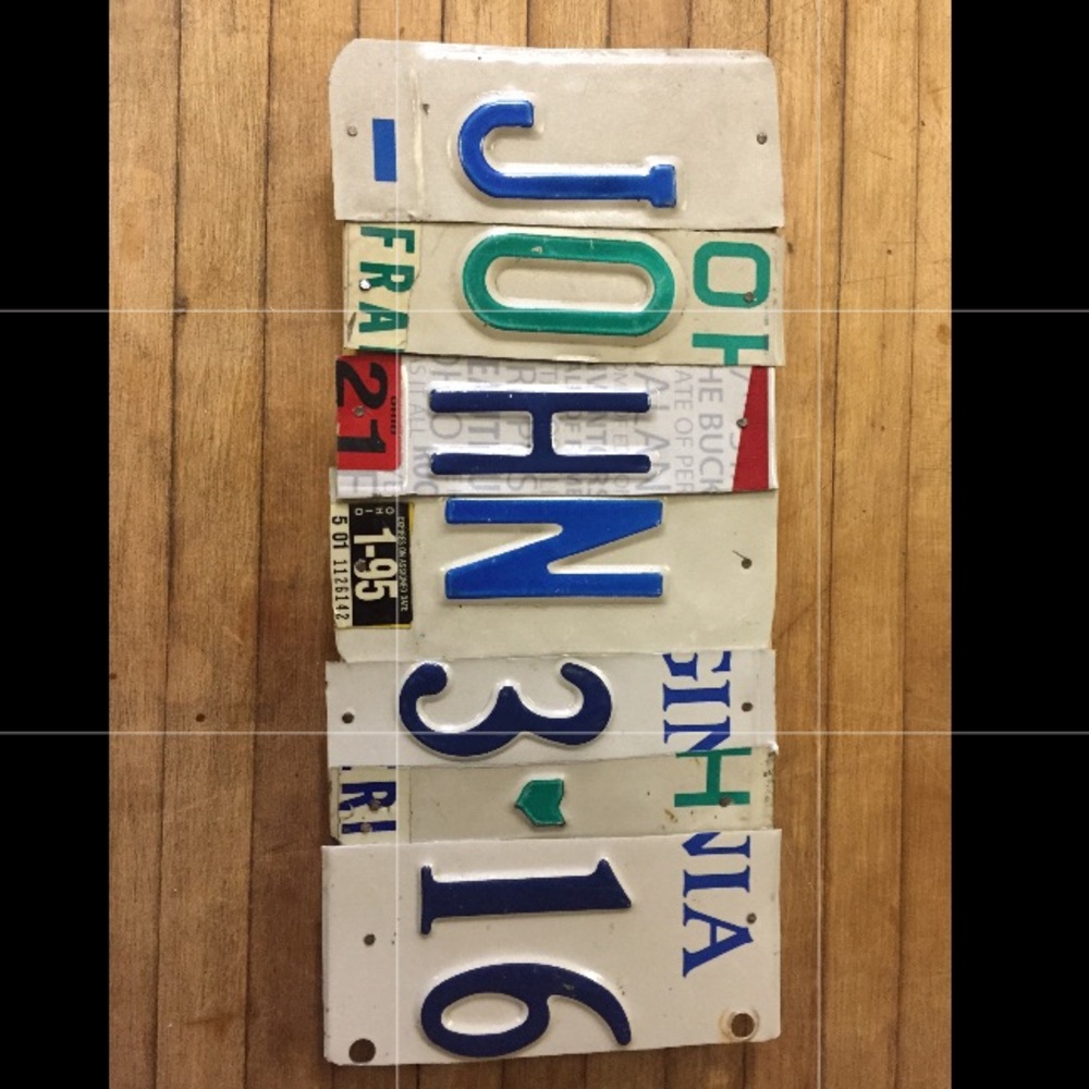 Licenses Plate Wall Art